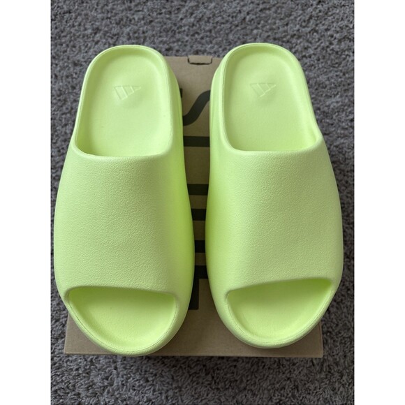 Adidas Yeezy Slide Sandal Glow Green HQ6447 Men’s Size 12 New Authentic